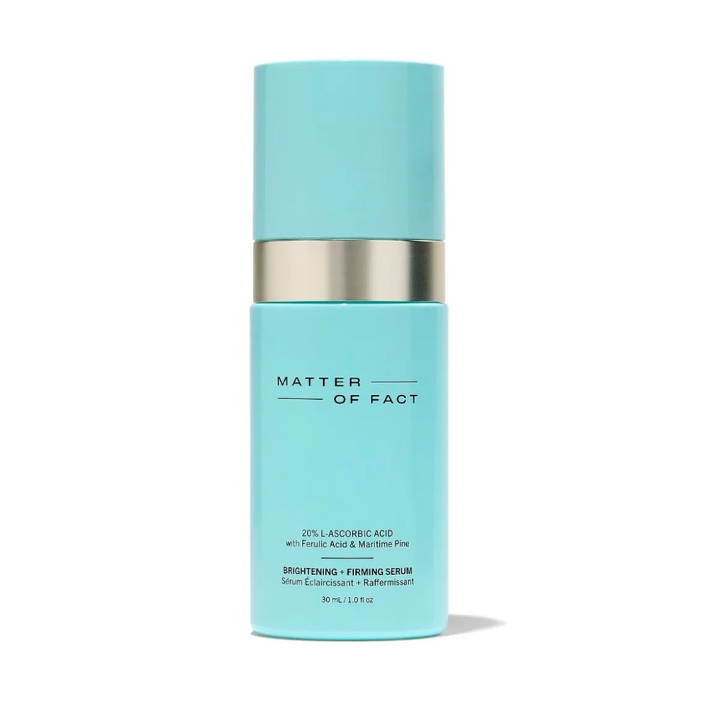 MATTER OF FACT
BRIGHTENING + FIRMING SERUM with 20% Vitamin C + Ferulic Acid